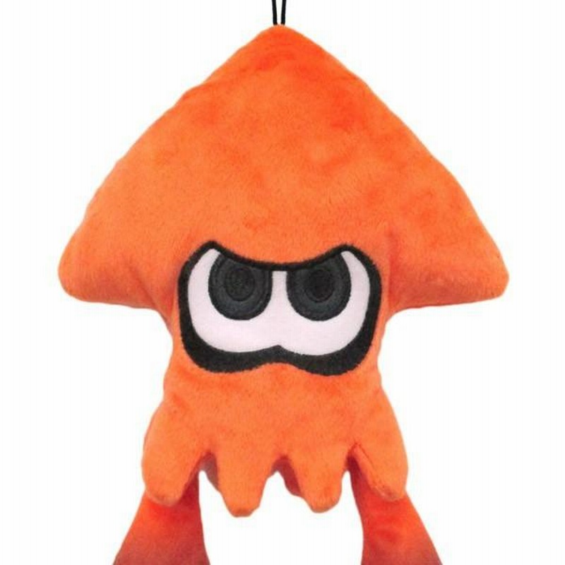 オレンジ色のイカのぬいぐるみストラップ スプラトゥーン Splatoon3 イカ オレンジ(S) ぬいぐるみ ALL
