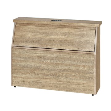 ASSARI-安迪插座床頭箱(單大3.5尺)雪松