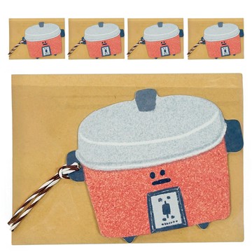 Sunny 三瑩文具 電鍋造型書籤式卡片  電鍋  5張