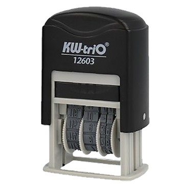 KW 歐文翻轉日期印章/12603C/5號