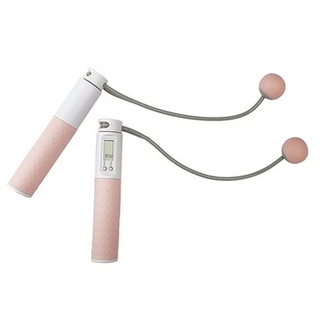 SUCCESS 成功智能電子計數無線跳繩 LED螢幕 高精度感應晶片 矽膠防滑握把  粉色  167 X 30mm  1組