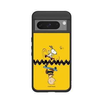 Pixel 8 Pro SolidSuit 黑 - 史努比 Snoopy - 一起玩滑板吧！