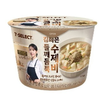 【韓國🇰🇷7-11 限定】7-SELECT 金希恩滿滿紫蘇籽手工麵片湯(178g) | 韓式麵疙瘩 職人監製 濃郁野芝麻