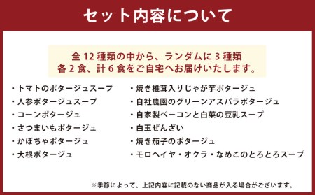 ぶどうの樹 シェフ特製 スープ セット 6食 冷凍