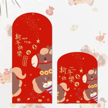 🔥桃園出貨🔥2026新品馬年可愛新年春節喜慶千元方形 紅包 袋小孩拜年壓歲利是封