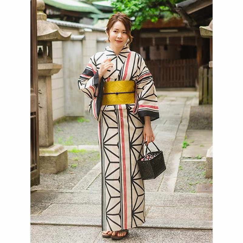 大人ゆかた◆最高級【綿麻浴衣】幾何学麻の葉モダン浴衣◆着物としても着用可 大人ゆかた◇最高級【綿麻浴衣】幾何学麻の葉モダン浴衣◇着物として