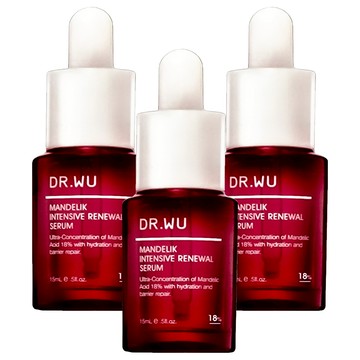 DR.WU 達爾膚 杏仁酸亮白煥膚精華18%  15ml  3瓶