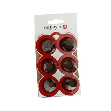 de Buyer 畢耶 專利擠花嘴組 6個  幾何款  1組