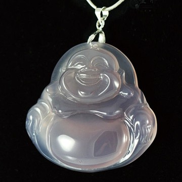 【典藏富玉】歡喜佛天然紫玉髓項鍊