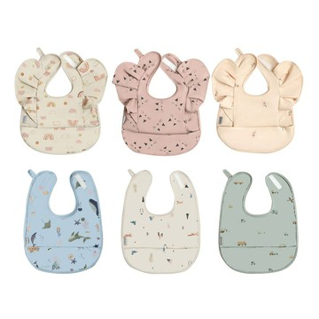 Puku 藍色企鵝 小食防水口袋兜兜｜小食／花漾｜多款可選【悅兒園婦幼生活館】