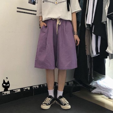 【韓版中大尺碼女裝】加大尺碼短褲 寬鬆 150公斤內可穿 顯瘦加肥200特大尺碼女裝寬鬆短褲子女胖mm300斤夏 vk2