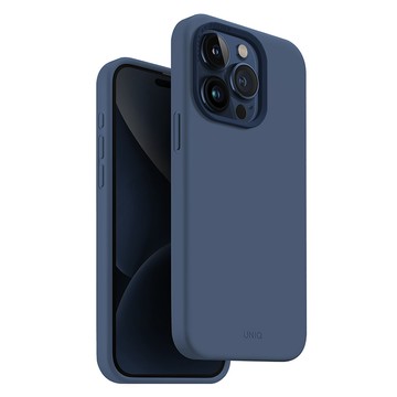 UNIQ LinoHue 液態矽膠磁吸防摔手機  藍色  iPhone 15 Pro