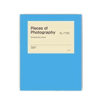 文具白書 Vivid 自黏式相簿  藍色  25片