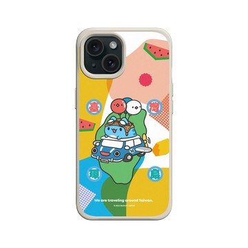 iPhone 15 SolidX 貝殼灰 - 貓貓蟲咖波 Bugcat Capoo - 10th 環島咖波愛旅行