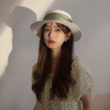 遮陽帽平檐女百搭度假情侶草帽