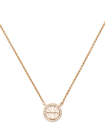 Tory Burch - Miller crystal-embellished necklace - women - 18kt Gold Plated Brass/Crystal - One Size