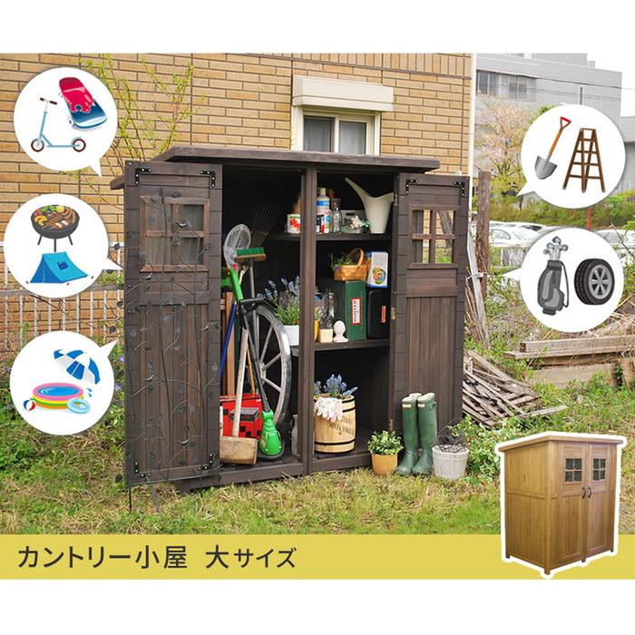 物置き 物置 倉庫 屋外 直置き 設置 小屋 小型 ドア ガーデニング LINEショッピング