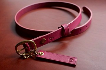 【VULCAN Belt 15 / 20mm 女用日字型皮帶】義大利植鞣皮 金/銀