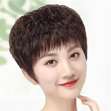 【巴黎精品】現貨+預購 真髮短髮整頂假髮透氣輕量免打理假髮隱形增髮-自然短玉米鬚女假髮a1ky53