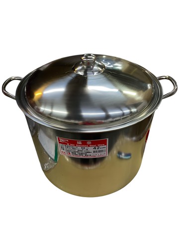 福泰 304不鏽鋼高鍋 42cm 雙耳湯鍋 燉鍋 適用多種爐具  單一顏色  1個