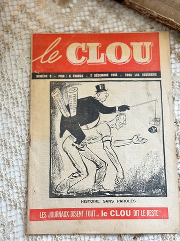 30178法國古老評論報期刊1945年第九期 Le Clou Journal Sti