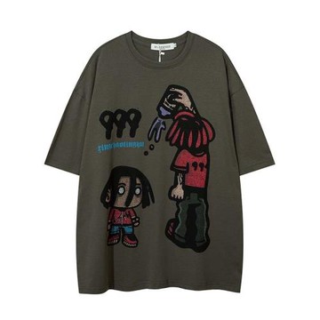 Summer Loose Print Crew  Neck Short Sleeves 寬松印花圓領短袖