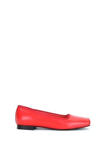 Ballet Toe Flat Shoes (Red)
