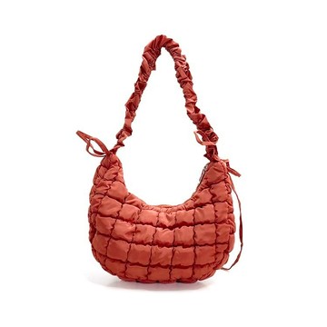 Paola 皺褶雲朵蝴蝶結半月包