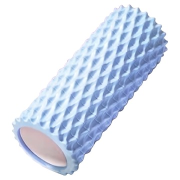 Momosiri 桃尻 魚骨款瑜珈按摩滾筒  33 x 14cm  海洋藍  1個