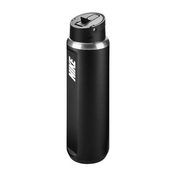 NIKE SS RECHARGE 吸管保冷瓶24OZ 水壺 黑色 N101381204424 [台灣現貨]