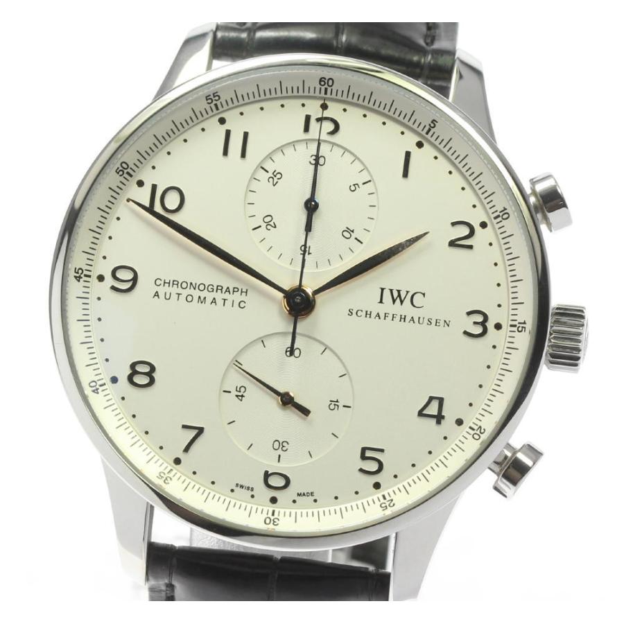 IWC IWC SCHAFFHAUSEN IW371404 ポルトギーゼ クロノグラフ 自動巻き メンズ 美品 保証書付き_773774