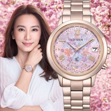 CITIZEN 星辰 XC Hebe田馥甄廣告款 台灣限定 花曜日 鈦 光動能電波女錶 新春開運 送禮推薦 CB1135-52N