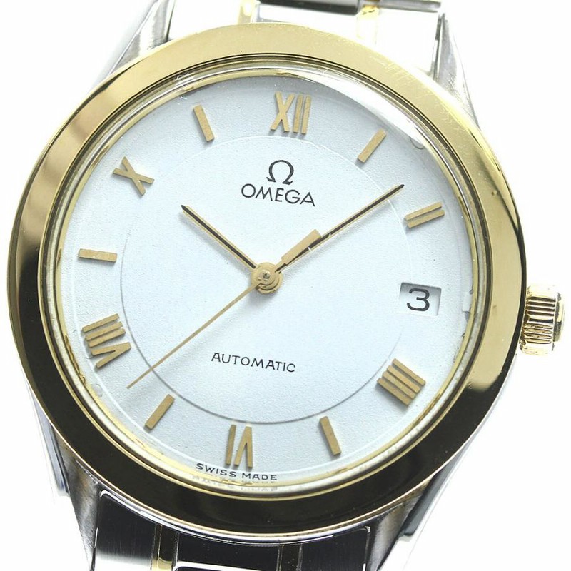 オメガ OMEGA スピードクラシック YGコンビ 自動巻き メンズ _758629 