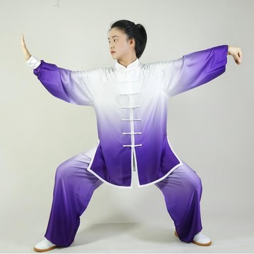 🎉高階🎉御承太極服漸變色中國風練功服比賽表演拳武術服裝