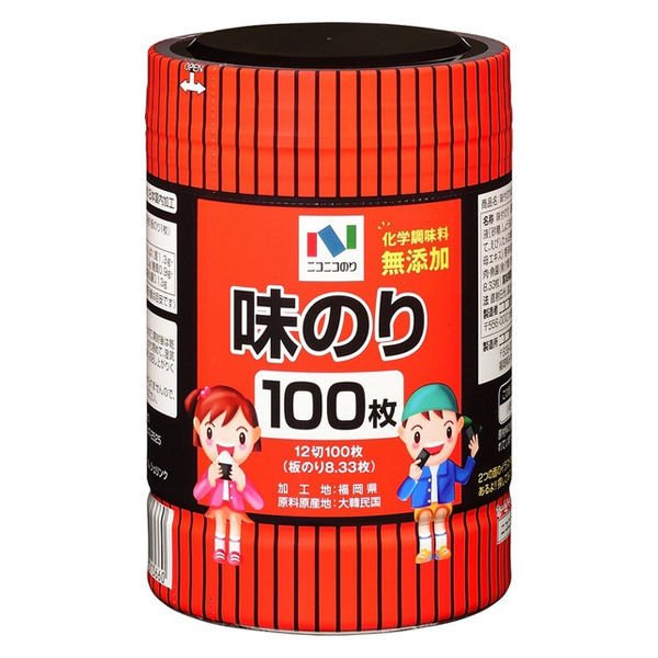 ニコニコのりニコニコのり 味付のり卓上 12切100枚 1個 海苔