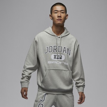 NIKE 長袖上衣 男款 大學T 運動 喬丹 AJ AS M J DF SPRT CSVR GFX PNT 灰 FV8627-050 (3S4017)