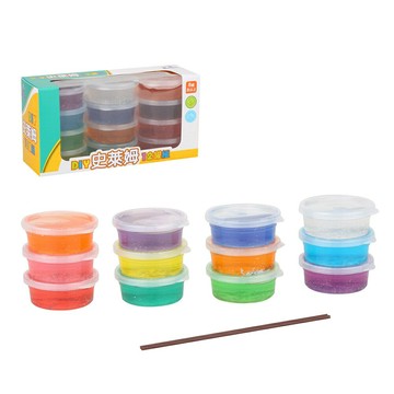 【玩具兄妹】現貨/樂彩森林 亮粉/亮片/珍珠史萊姆(12罐組) 史萊姆玩具 不沾手 舒壓 SLIME小朋友最愛 安全玩具