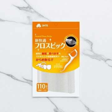 日本 OHTE 新快適【牙線棒110支】牙間刷 清潔牙垢 牙線 清除食物殘渣 附攜帶盒｜懂購國際通