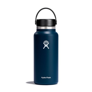 hydro flask 美國 寬口真空保溫鋼瓶32oz靛藍hfw32bts/保溫杯/隨身杯/水壺