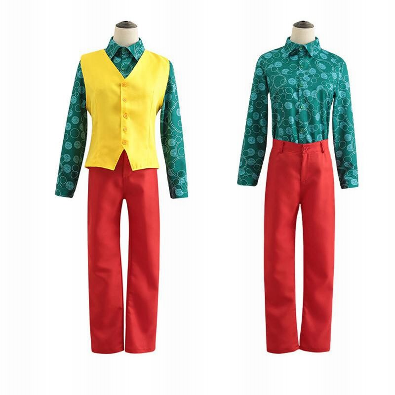 ハロウィン ジョーカー Joker ウィッグ付きマスク コスプレ 5点