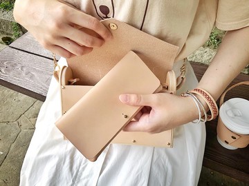 【Jeantopia】知音選品 植鞣革 極簡真皮長夾 | 8720207