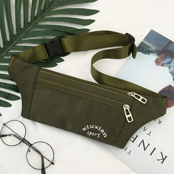 男女三層貼身隱形防盜小腰包百搭運動健身手機包小巧斜挎胸包【木屋雜貨】