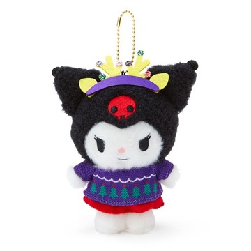 【震撼精品百貨】酷洛米_Kuromi~Sanrio 日本SANRIO三麗鷗 酷洛米絨毛玩偶吊飾 (醜毛衣派對)*71104