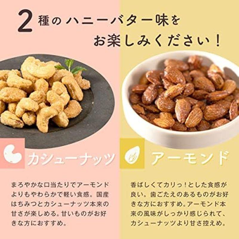 ハニーバターカシューナッツ 便利なチャック付き袋 遮光性アルミ袋 600g(300g×2) 友口 TOMOGUCHI もぐーぐ。 (600)