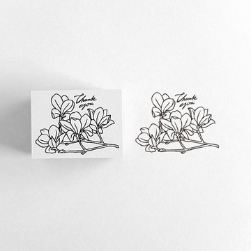 橡皮印章 木蘭花