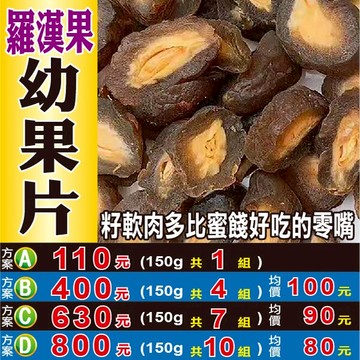 W203【羅漢果▪幼果片】✔ 核軟肉多▪比蜜餞更好吃║相關產品：薏仁 黑豆  黑棗