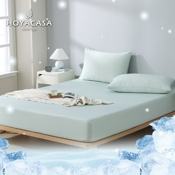 HOYACASA ICE BABY冰寶貝 極凍涼感冰寶床包枕套組｜薄荷香草｜(單人/雙人/加大) 畢業禮物