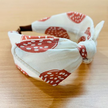 MOYA 寬版手工髮箍 大波圈 紅