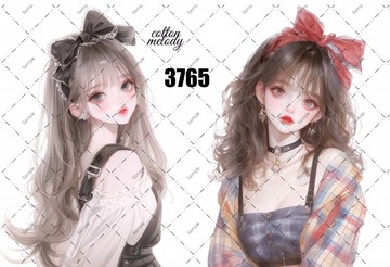 original sticker no.3765 人物貼紙 原創貼紙 原創人物貼紙 裝飾貼紙 cotton melody