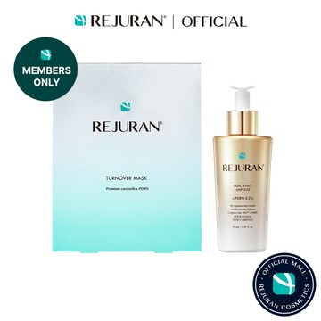 【會員限定】REJURAN 雙效緊緻安瓶 50mL + 煥膚修護面膜 5片